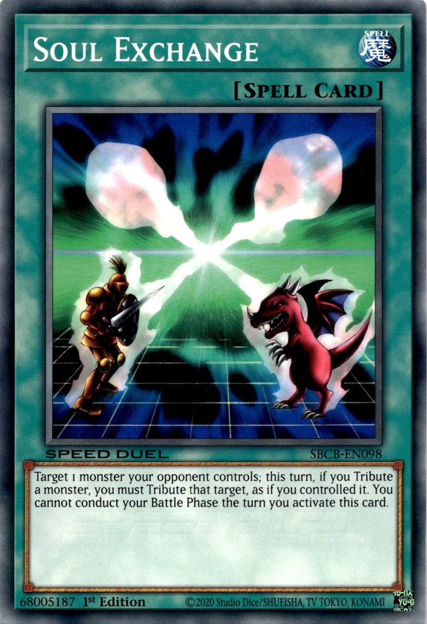 Yugioh Soul Exchange SBCB-EN098 Speed Duel Common 1st Edition VLP/NM