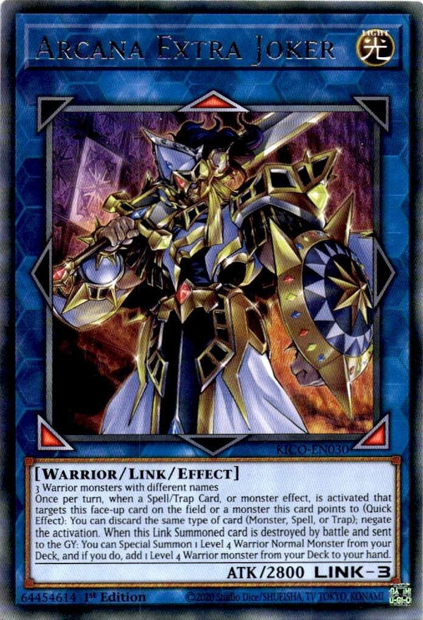 Yugioh Arcana Extra Joker KICO-EN030 Rare 1st Edition NM