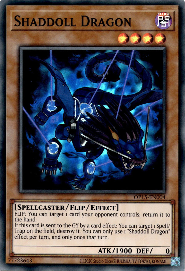 Yugioh Shaddoll Dragon OP15-EN004 Super Rare Unlimited Edition NM