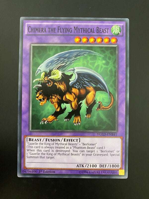 Yugioh Chimera the Flying Mythical Beast YGLD-ENB41 Common 1st Edition NM/MINT