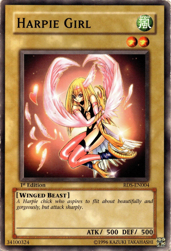 Yugioh Harpie Girl RDS-EN004 Common 1st Edition HP