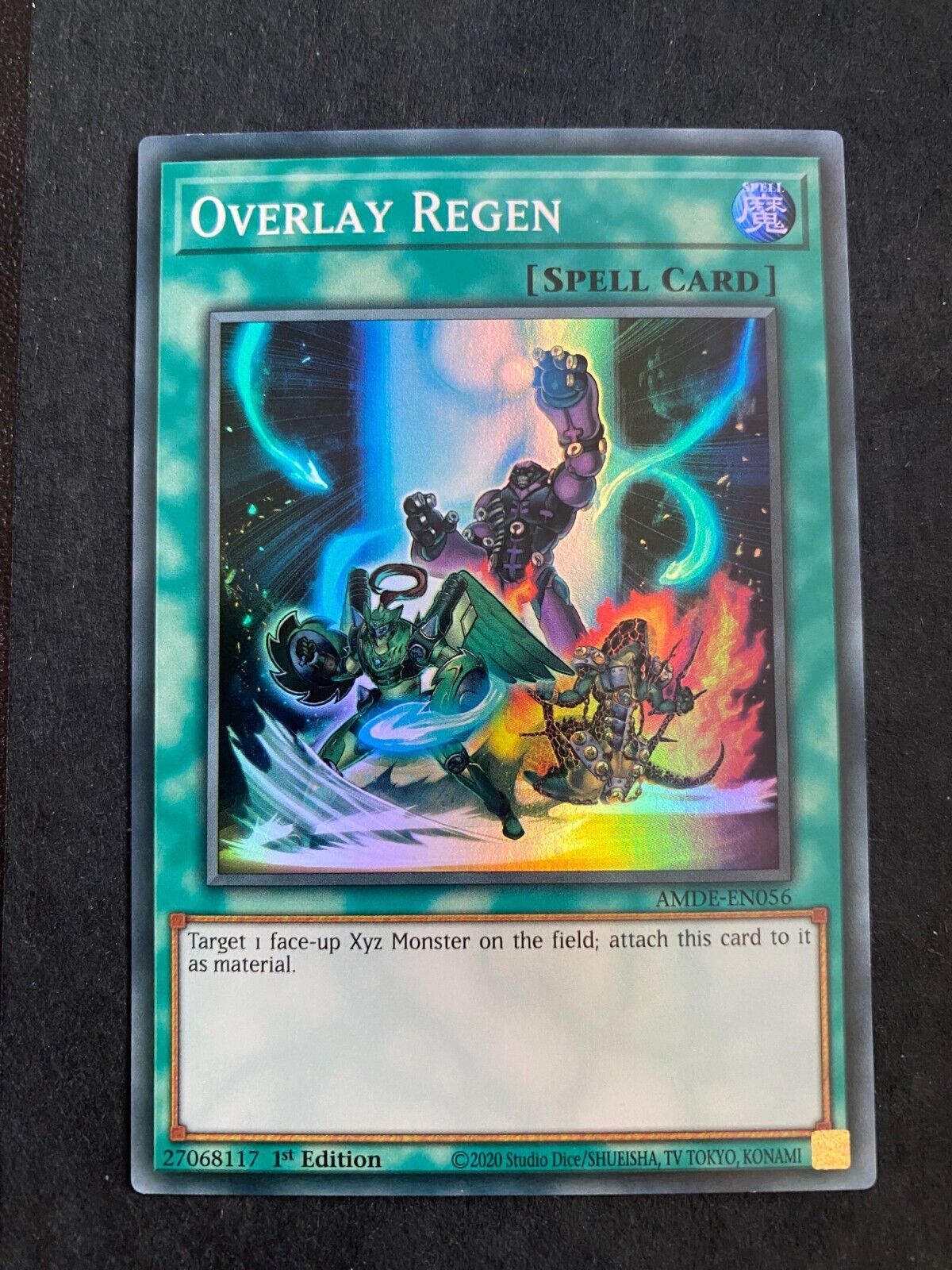 Yugioh Overlay Regen AMDE-EN056 Super Rare 1st Edition NM