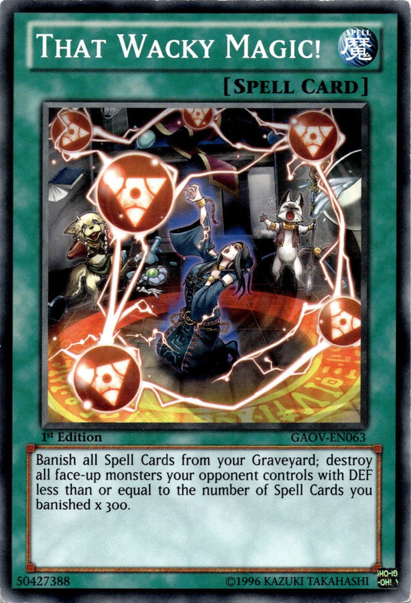 Yugioh That Wacky Magic! GAOV-EN063 Common 1st Edition HP/MP