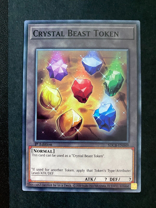 Yugioh Crystal Beast Token SDCB-EN049 Common 1st Edition NM