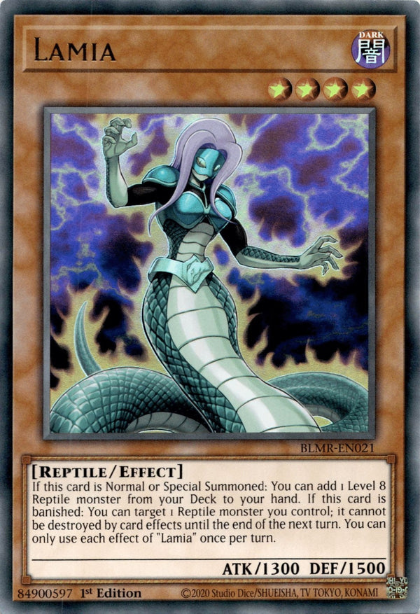 Yugioh Lamia BLMR-EN021 Ultra Rare 1st Edition NM