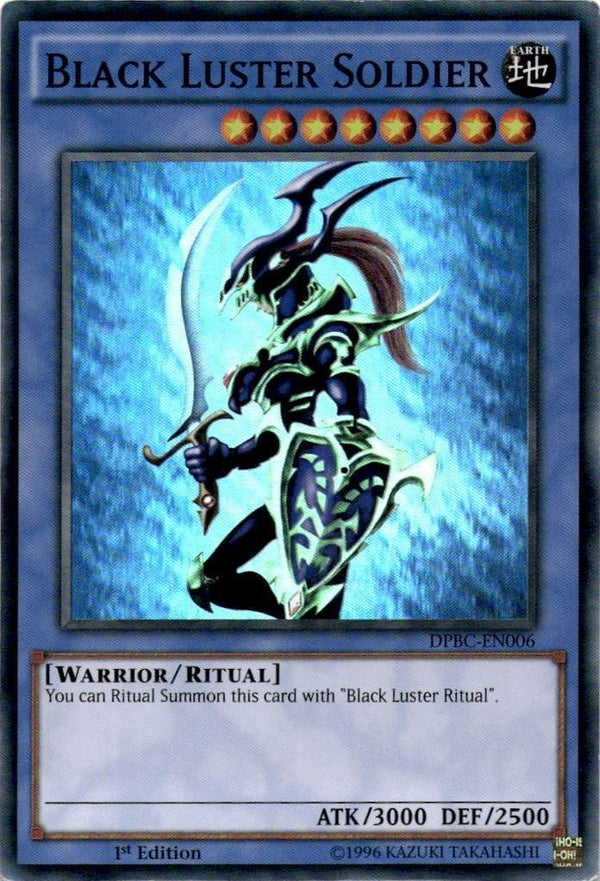 Yugioh Black Luster Soldier DPBC-EN006 Super Rare 1st Edition HP