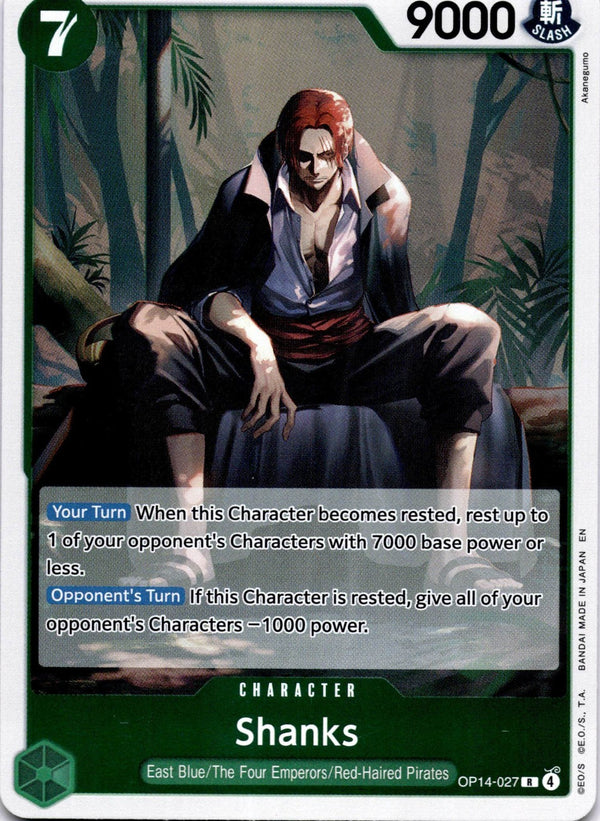 One Piece Shanks OP14-027 Rare NM