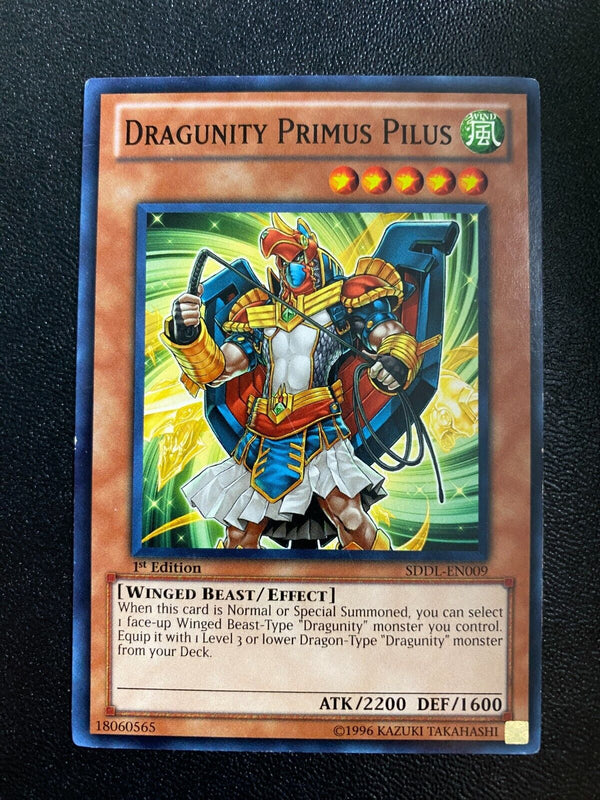 Yugioh Dragunity Primus Pilus SDDL-EN009 Common 1st Edition MP