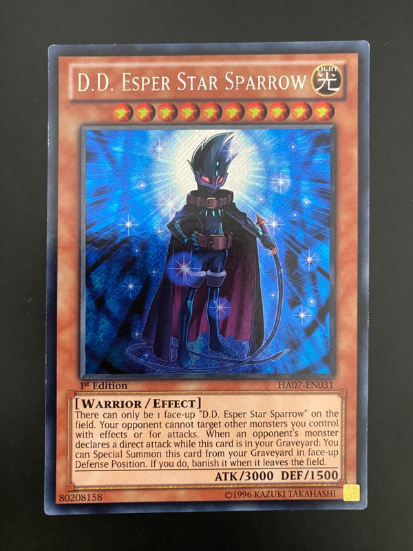 Yugioh D.D. Esper Star Sparrow HA07-EN031 Secret Rare 1st Edition MP/LP