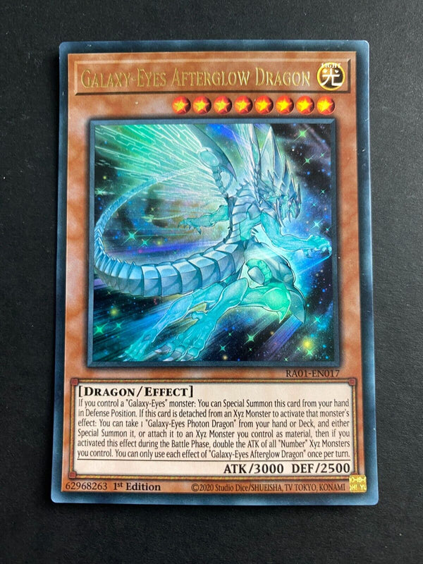 Yugioh Galaxy-Eyes Afterglow Dragon RA01-EN017 Ultra Rare 1st Edition MP/LP