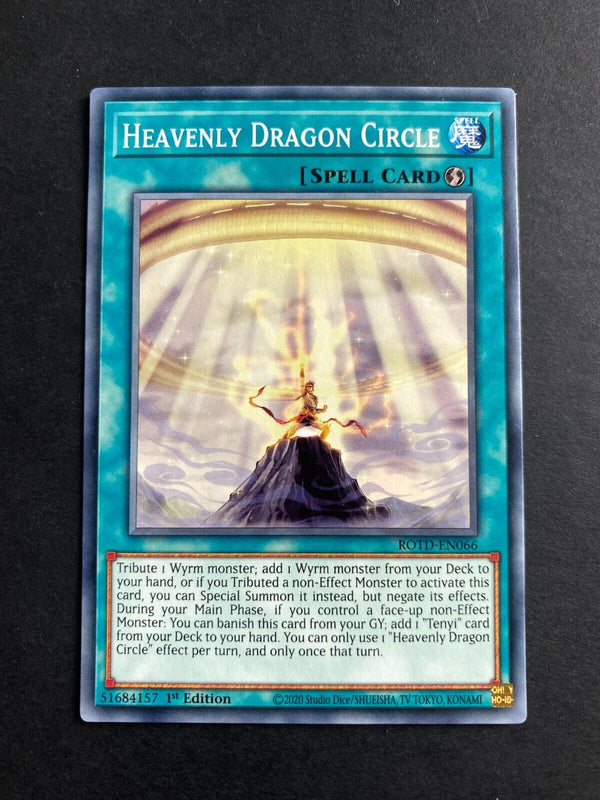 Yugioh Heavenly Dragon Circle ROTD-EN066 Common 1st Edition NM