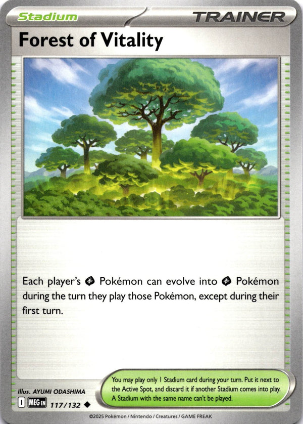 Pokemon Forest of Vitality 117/132 Mega Evolution Non Holo NM