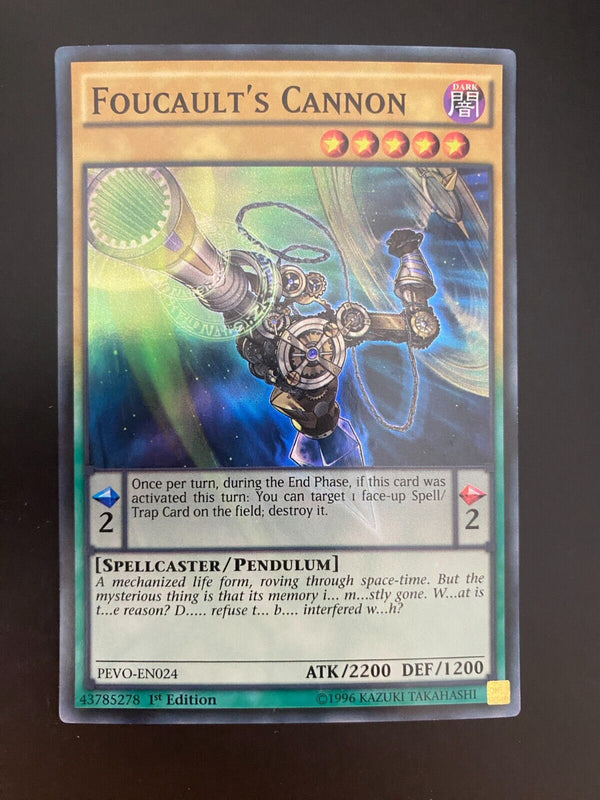 Yugioh Foucault's Cannon PEVO-EN024 1st Edition NM-MINT