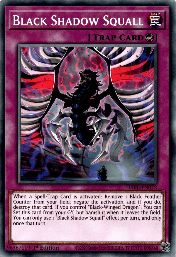 Yugioh Black Shadow Squall DABL-EN072 Common 1st Edition NM
