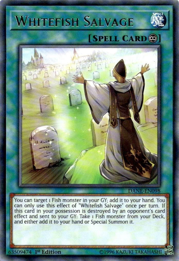 Yugioh Whitefish Salvage DANE-EN098 Rare 1st Edition NM