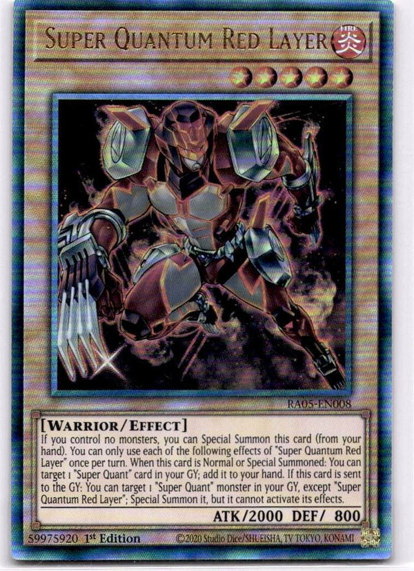 Yugioh Super Quantum Red Layer RA05-EN008 Ultimate Rare 1st Edition NM