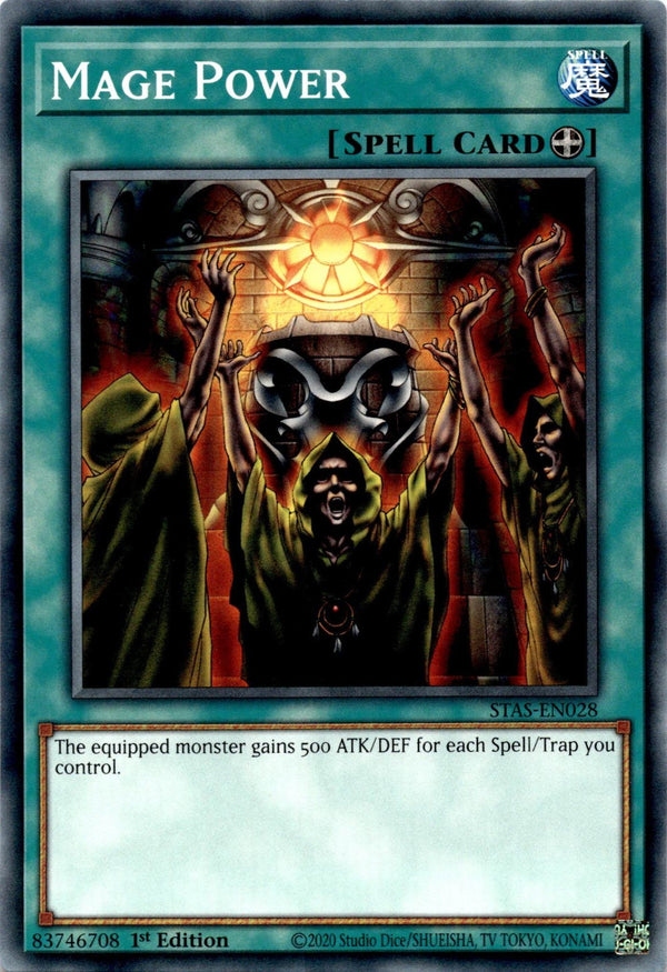 Yugioh Mage Power STAS-EN028 Common 1st Edition NM