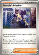 Pokemon Acerola's Mischief 113/132 Mega Evolution Non Holo NM