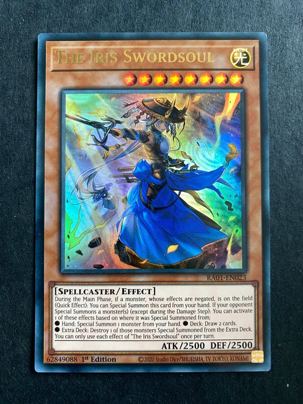 Yugioh The Iris Swordsoul RA01-EN023 Ultra Rare 1st Edition NM