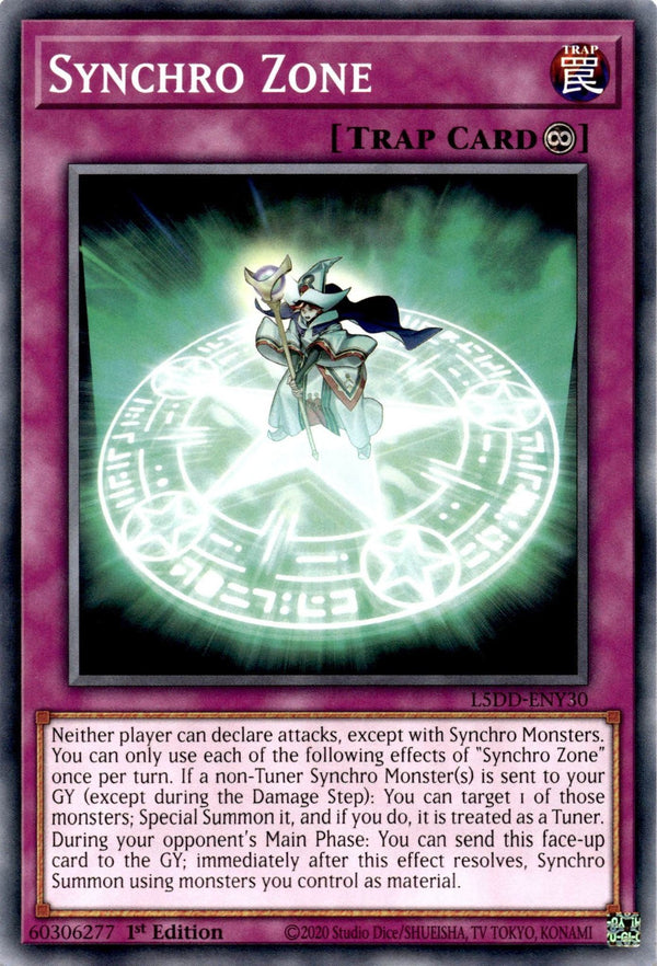 Yugioh Synchro Zone L5DD-ENY30 Common 1st Edition NM