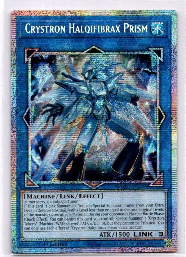 Yugioh Crystron Halqifibrax Prism MAMO-EN126 Starlight Rare 1st Edition NM
