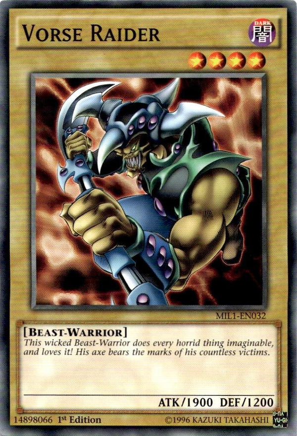 Yugioh Vorse Raider MIL1-EN032 Common 1st Edition VLP/NM