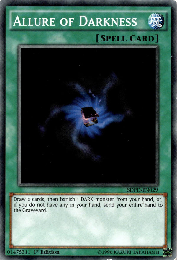 Yugioh Allure of Darkness SDPD-EN029 Common 1st Edition MP