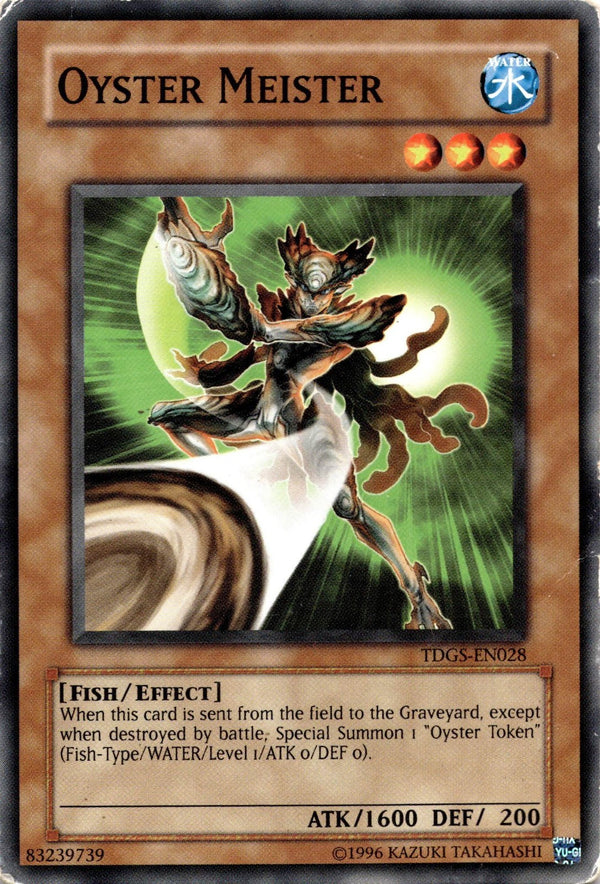 Yugioh Oyster Meister TDGS-EN028 Common Unlimited Edition DAMAGED