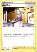 Pokemon Agatha 129/198 Chilling Reign Non Holo NM