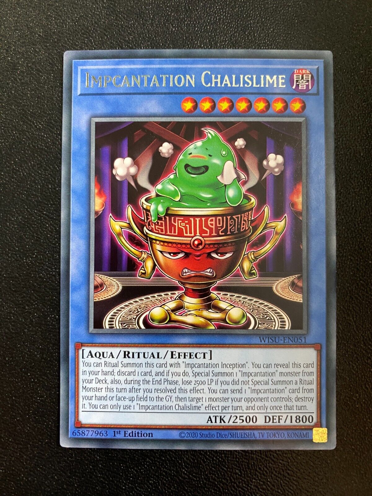 Yugioh Impcantation Chalislime WISU-EN051 Rare 1st Edition NM