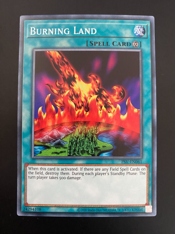 Yugioh Burning Land PSV-EN061 Common Unlimited Edition NM/MINT