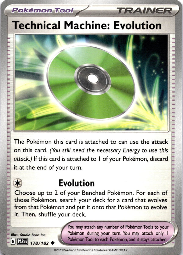 Pokemon Technical Machine: Evolution 178/182 Pradox Rift Non Holo NM