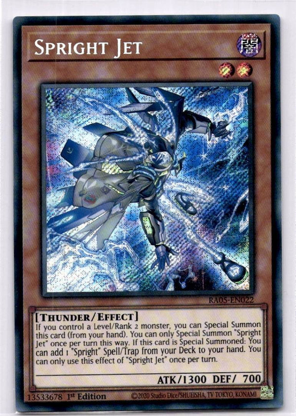 Yugioh Spright Jet RA05-EN022 Secret Rare 1st Edition NM