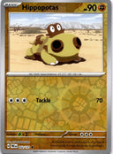 Pokemon Hippopotas 052/131 Prismatic Evolutions Reverse Holo NM
