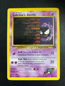 Pokemon Sabrina's Gastly 96/132 Gym Challenge Non Holo