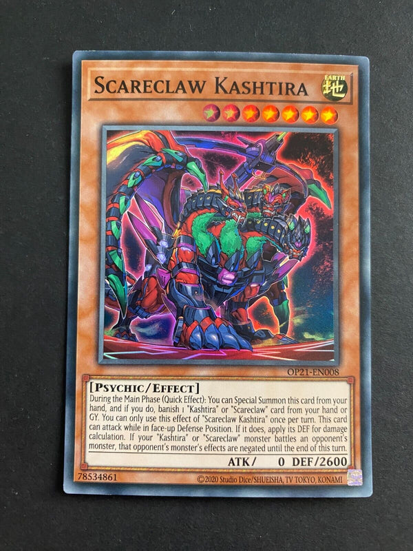 Yugioh Scareclaw Kashtira OP21-EN008 Super Rare Unlimited Edition MP