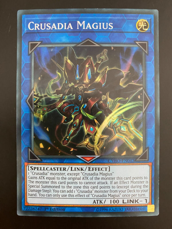 Yugioh Crusadia Magius CYHO-EN042 1st Edition Super Rare LP