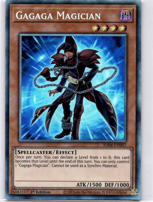 Yugioh Gagaga Magician RA04-EN007 Prismatic Collector’s Rare 1st Edition NM