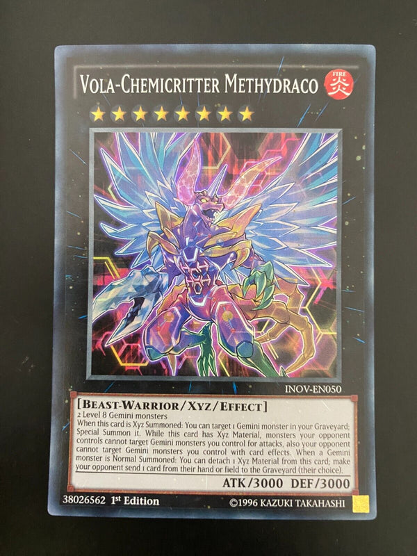 Yugioh Vola-Chemicritter Methydraco INOV-EN050 Super Rare 1st Edition MP