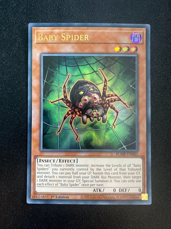 Yugioh Baby Spider BLMR-EN045 Ultra Rare 1st Edition NM/MINT