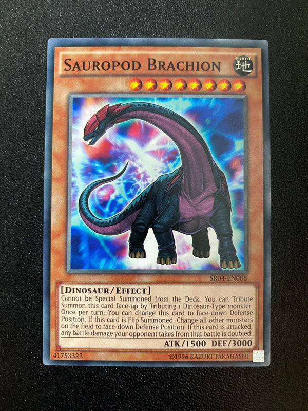 Yugioh Sauropod Brachion SR04-EN008 Common Unlimited Edition NM