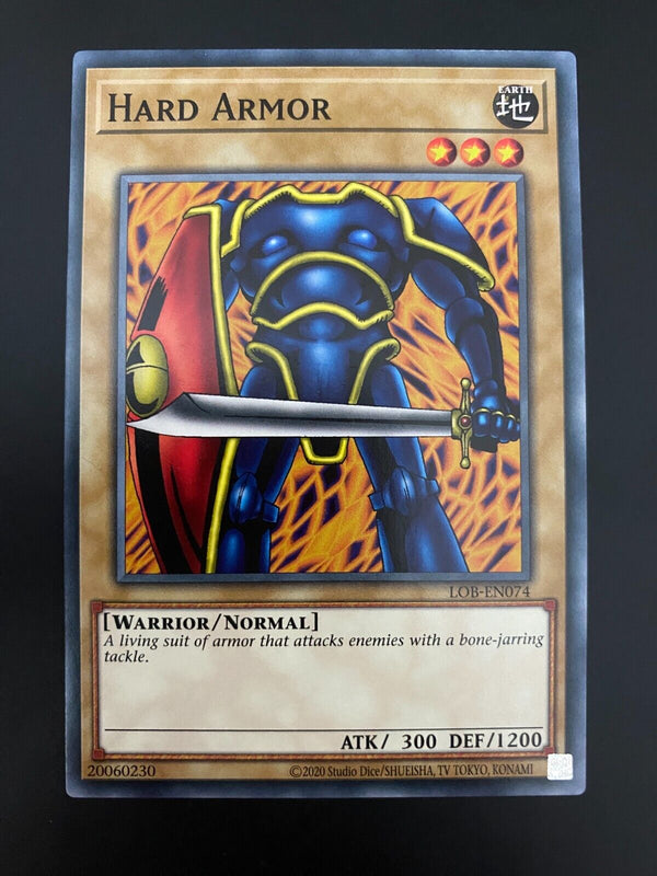 Yugioh Hard Armor LOB-EN074 Unlimited Edition Common NM/MINT