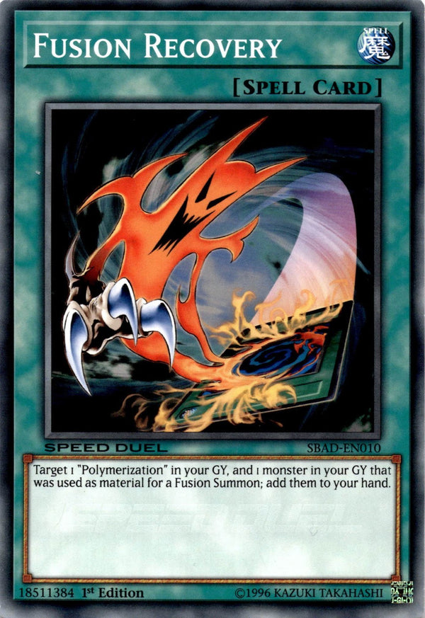 Yugioh Fusion Recovery SBAD-EN010 Speed Duel Common 1st Edition LP