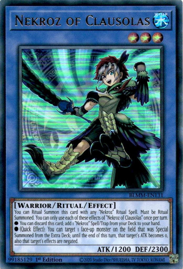 Yugioh Nekroz of Clausolas BLMM-EN131 Ultra Rare 1st Edition NM