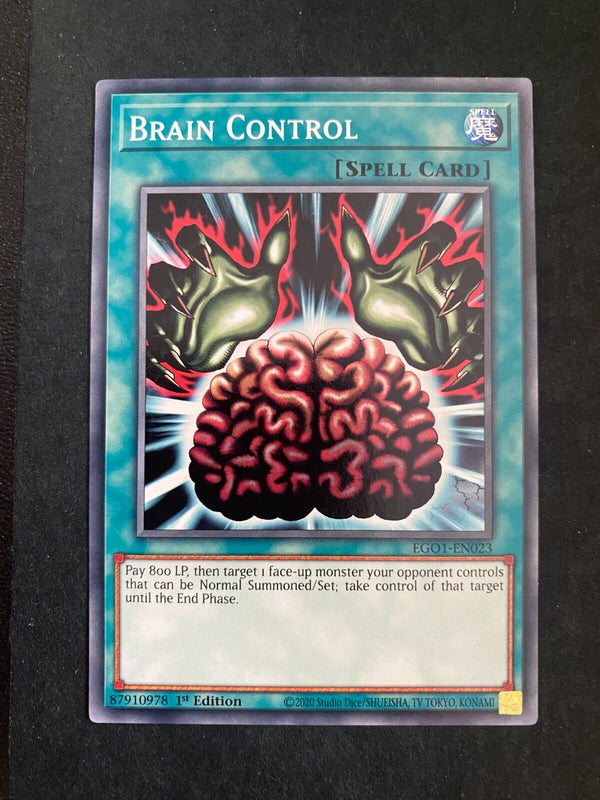 Yugioh Brain Control EGO1-EN023 Common 1st Edition NM