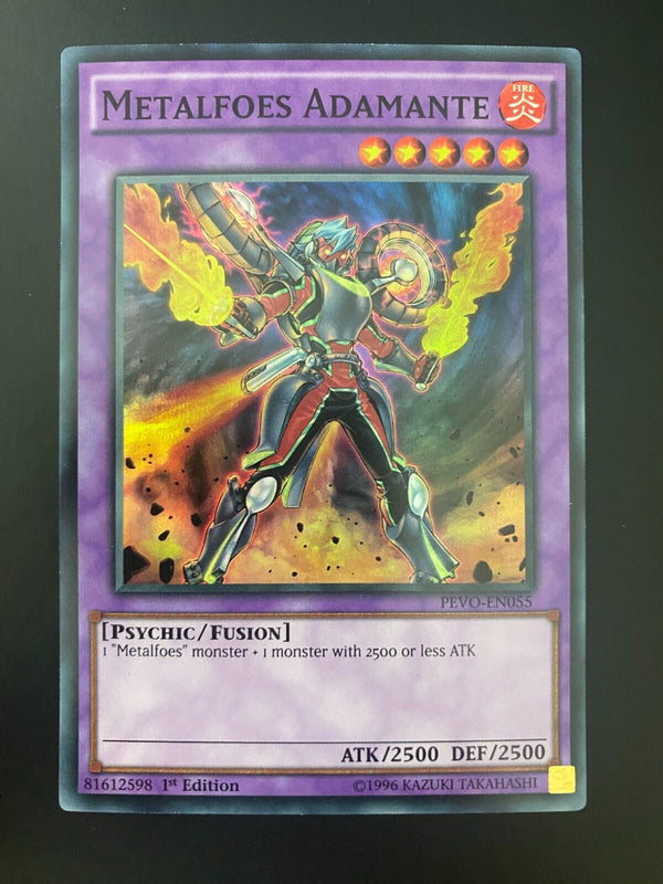 Yugioh Metalfoes Adamante PEVO-EN055 1st Edition NM