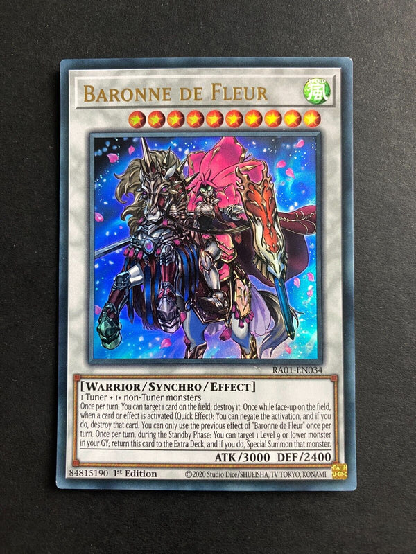 Yugioh Baronne de Fleur RA01-EN034 Ultra Rare 1st Edition VLP/NM