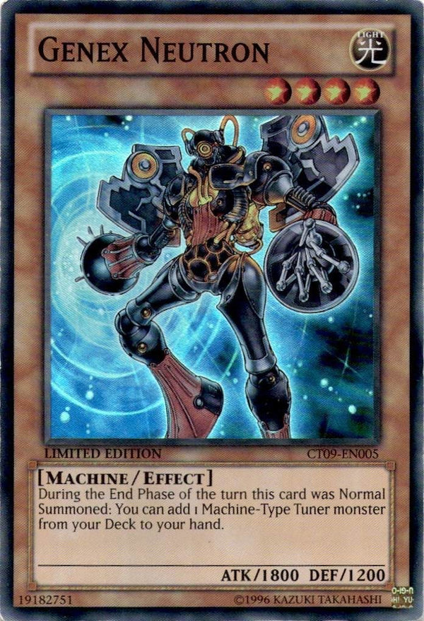 Yugioh Genex Neutron CT09-EN005 Super Rare Limited Edition MP