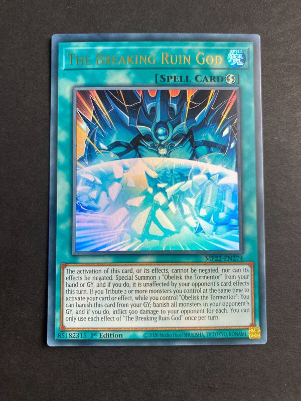 Yugioh The Breaking Ruin God MP22-EN274 Ultra Rare 1st Edition NM