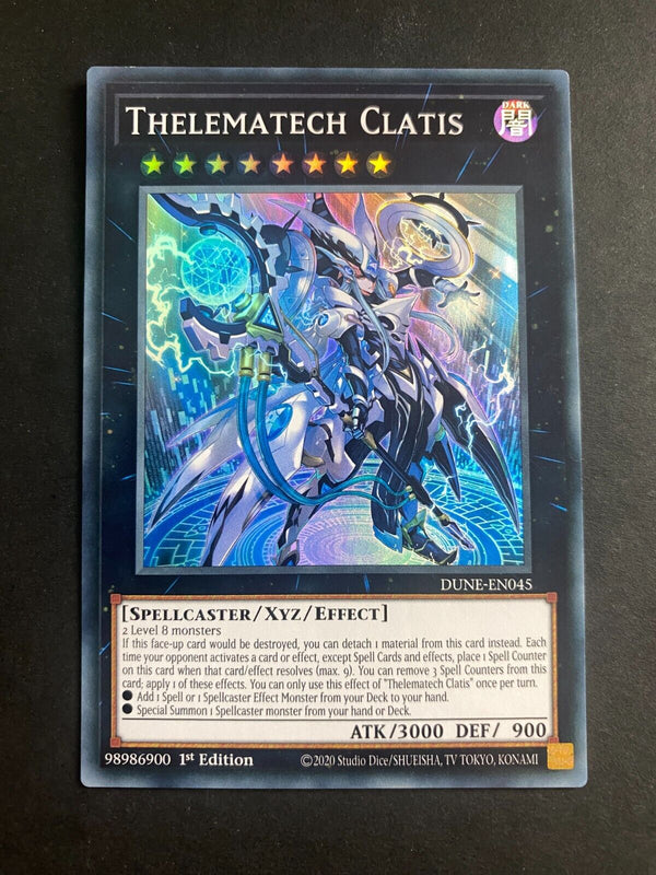 Yugioh Thelematech Clatis DUNE-EN045 Super Rare 1st Edition NM